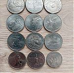  12 νομίσματα Αμερικής