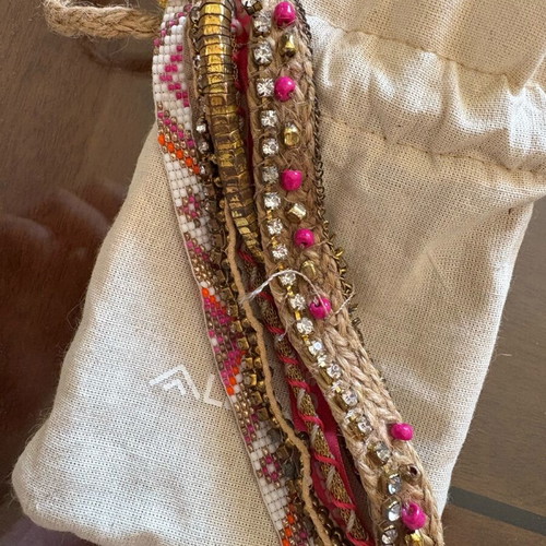 Hipanema bracelet used with metal wear and magnetic clasp