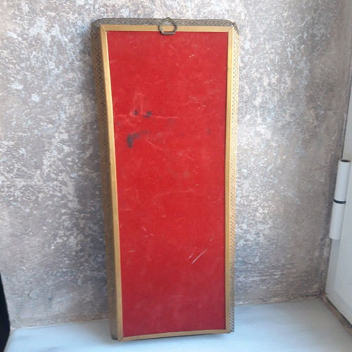 Vintage frame used with velvet and silk portraits of women