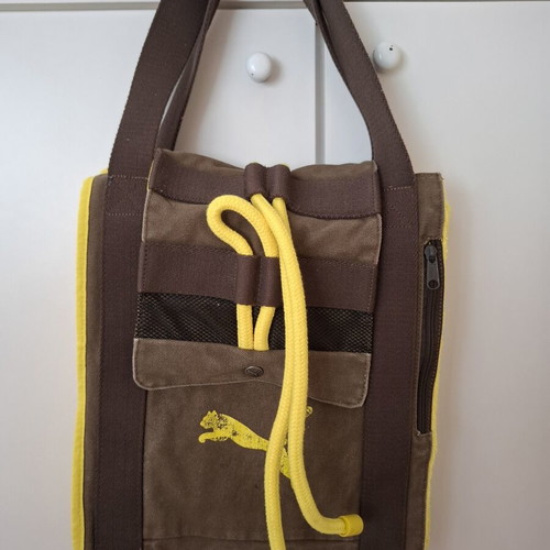Puma beach towel bag with pockets for wallet, sunscreen, phone