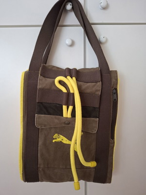 Puma beach towel bag with pockets for wallet, sunscreen, phone