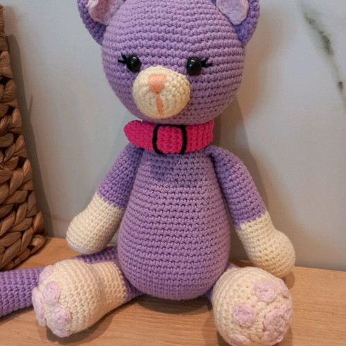 Cat doll new made of cotton yarn 30cm