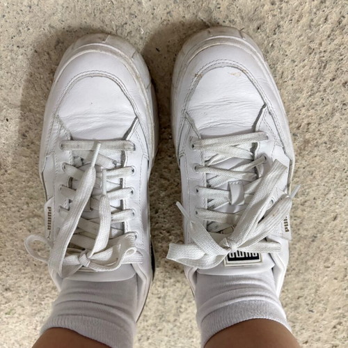 Puma sneakers used, size 40.5, white