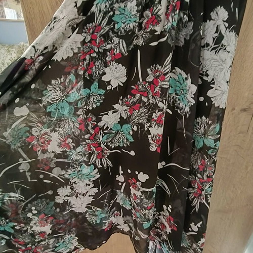 Bershka summer asymmetric dress size medium like new, black