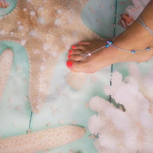 Barefoot jewelry for the feet, handmade. Brand new.