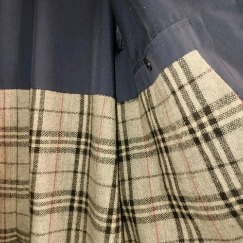 Men's trench coat with inner lining like new, blue, size L