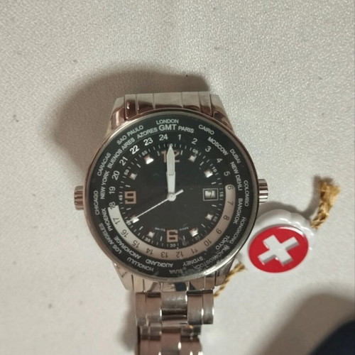 Swiss Military World Timer GMT men's watch by Chrono