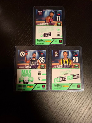 Top Class Euroleague 2025/26 κάρτες σετ 3 καινούργιες