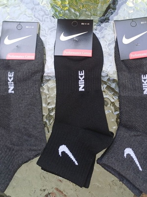 Men's socks pack of 3, new, mesh, black and dark gray, size 41-45