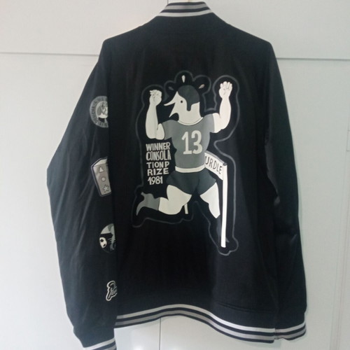 Nike x Parra Varsity Bomber Jacket used, black, size L