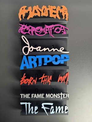 Βάσεις Display Lady Gaga CD/Vinyl σαν καινούργιες, 3D εκτύπωση