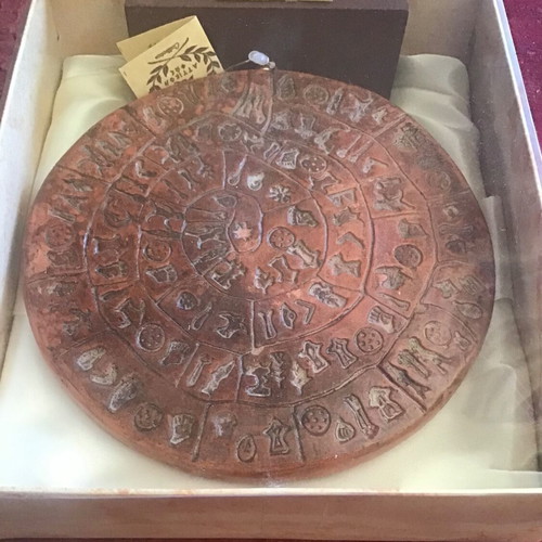 Phaistos Disc new in box with labels