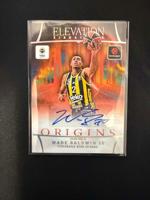 2025-26 Origins EuroLeague Elevation Signatures Wade Baldwin IV Auto