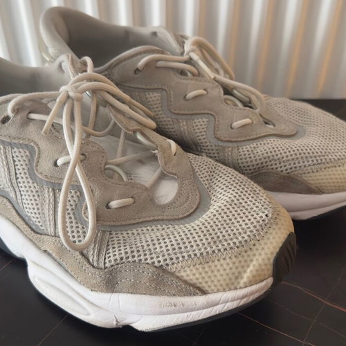Adidas Osweego men's shoes size 46 used, white and beige