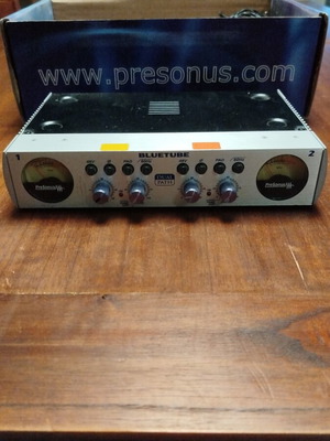 Blue Tube PreSonus dual channel microphone and instrument preamplifier used