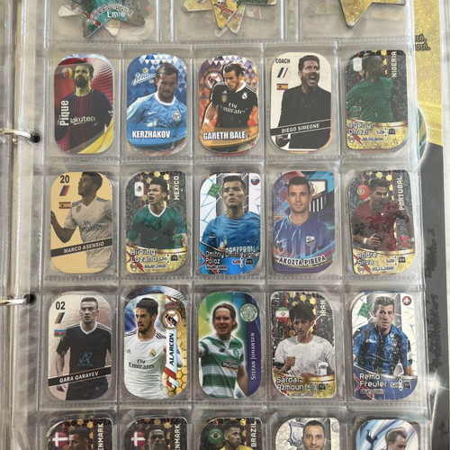 Football metal tags collection, pack of 230, used