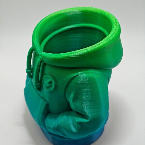 Handmade hoodie pencil holder green gradient, new