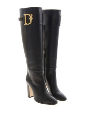 Dsquared2 women's boots like new, black leather, size 38.5