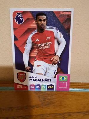 Panini Premier League Gabriel Magalhaes card new