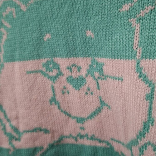H&M Care Bear striped sweater like new, multicolor