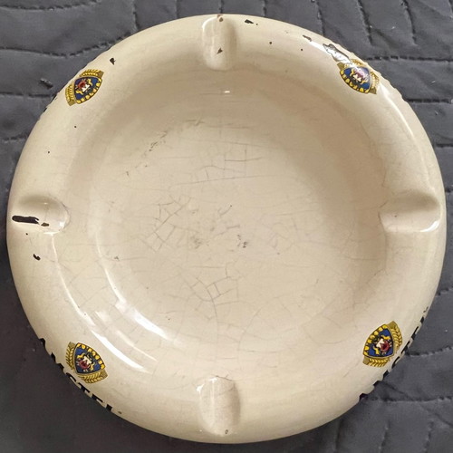 Amstel Beer vintage ceramic ashtray used with minor damages