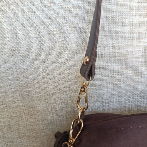 Brown Boho Crossbody Bag with Fringe, New
