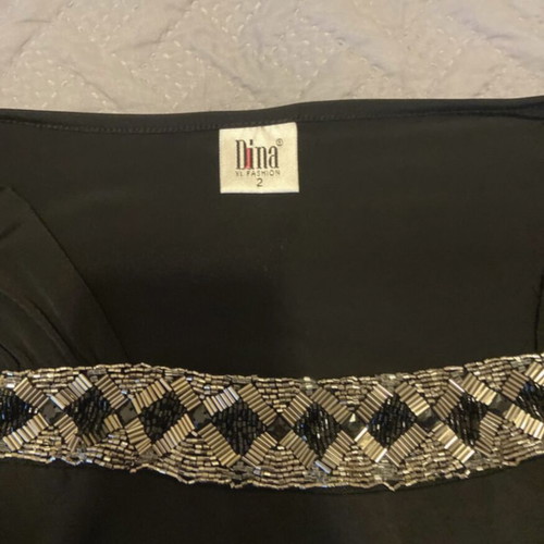 Black blouse lightly worn, size XL
