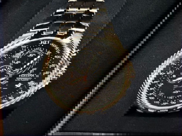 Ρολόι Festina Chronograph F6843/4-Ανδρικό, Ανοξείδωτο Ατσάλι - Άριστη Κατάσταση, με Κουτί & Εγγύηση!
