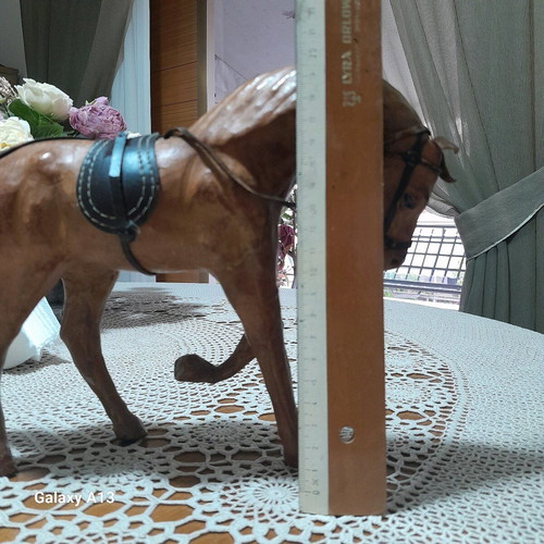 Decorative leather horse like new