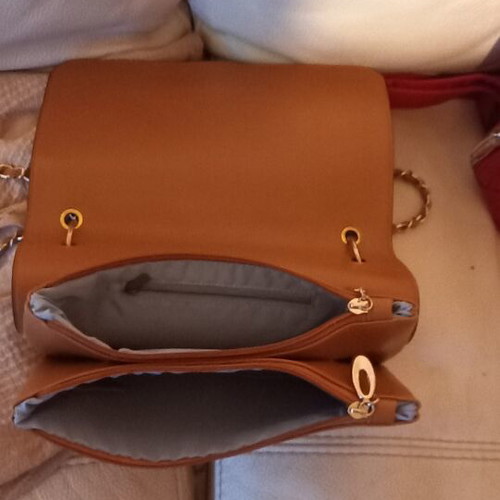 David Jones backpacks new, brown and red with compartments