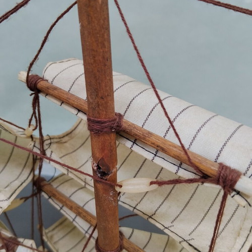 Kaiser Wichelm Wooden Ship Model refurbished