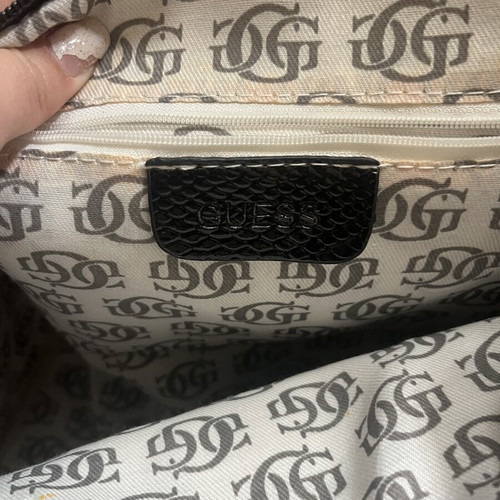 Guess vintage shoulder bag like new, black and grey