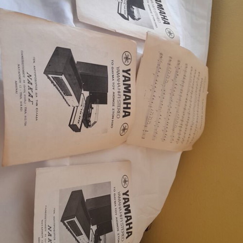 Set of 4 Greek sheet music booklets