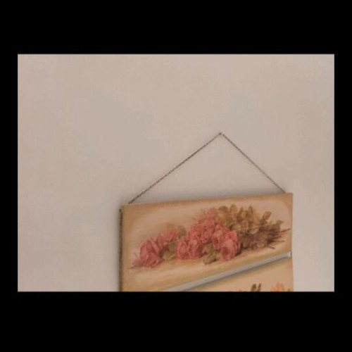 Wooden wall decor with decoupage, like new, 70x23 cm