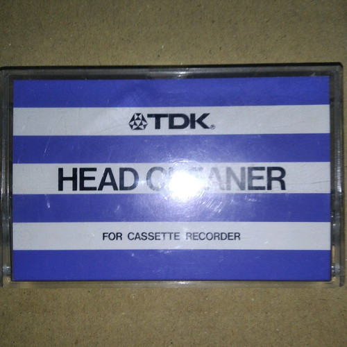TDK HC-1 head cleaner cassette used