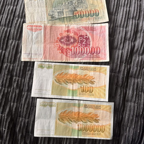 Yugoslavia dinars used 1989-1990