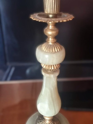 Vintage onyx candlestick new