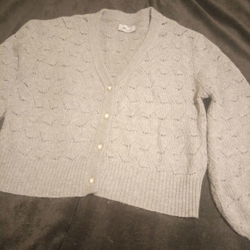 BSB wool knitted cardigan used, gray, size M