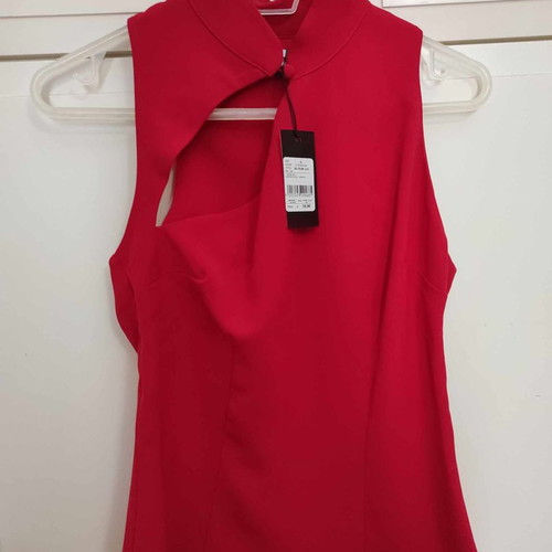 Toi&Moi skirt and blouse set new, red, size small