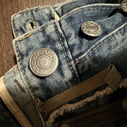 Dsquared² Vintage Distressed Archive Jeans Used, Size 46, Blue