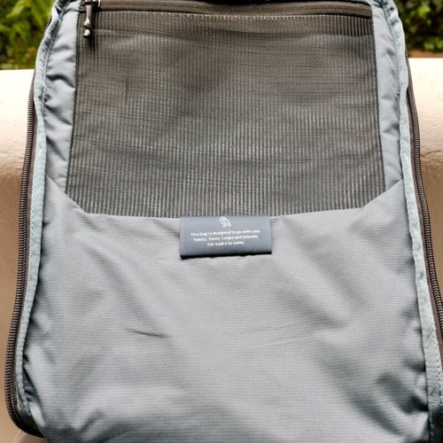 Bellroy Transit Workpack Pro 28L used, olive green backpack