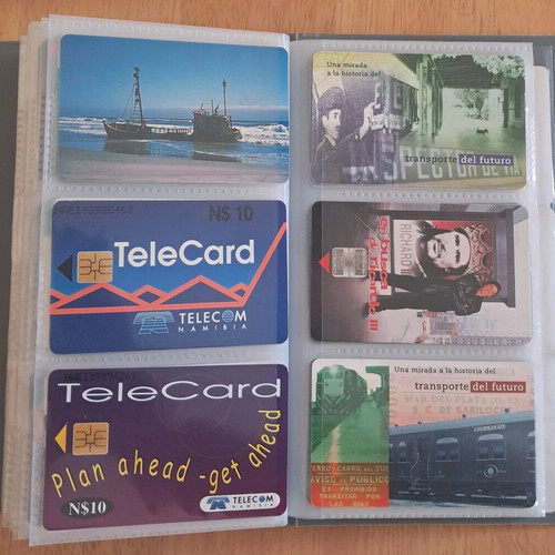 Collection of 120 used phone cards from around the world