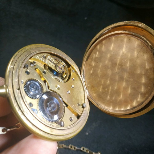 Pocket watch used, engraved, SCRILD Freres & Co Eterna