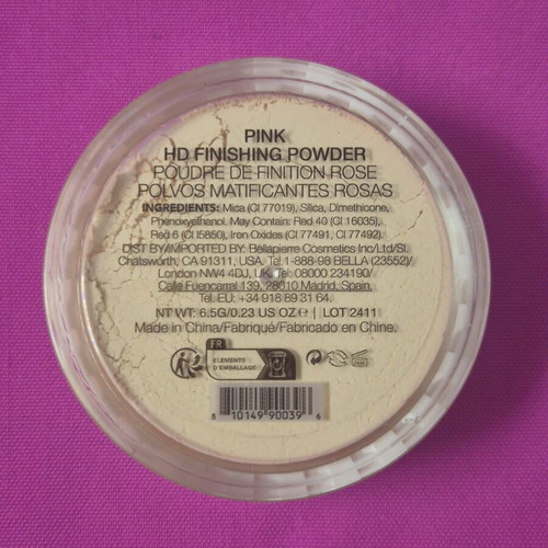 Bellapierre Cosmetics Pink HD Finishing Powder new, 6.5g