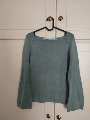 Cotton sweater La Redoute vintage used, turquoise