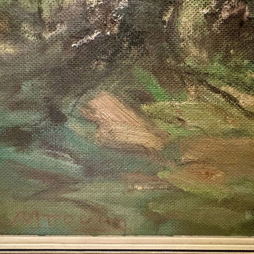 Painting by Dora Bouki signed, dimensions 80x60
