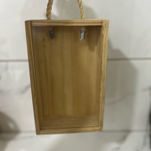 Ξύλινο κουτί με διαφανές καπάκι καινούργιο