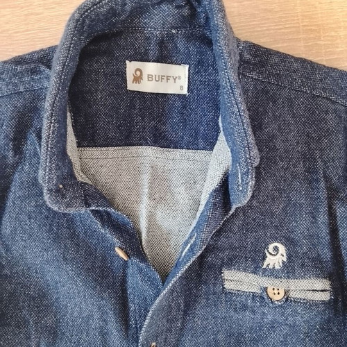 Buffy shirt for boys like new, blue, ages 7-8