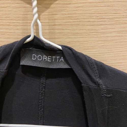 Vest with layering long used, black, Greek brand Doretta