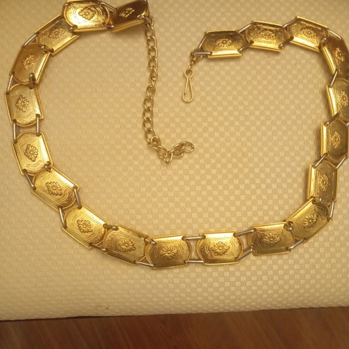 Vintage gold chain belt like new, 1980s style, size 105 cm